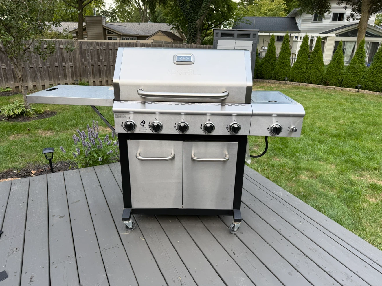 Nexgrill 5-Burner + Side Burner Propane Gas Grill w/ Cover