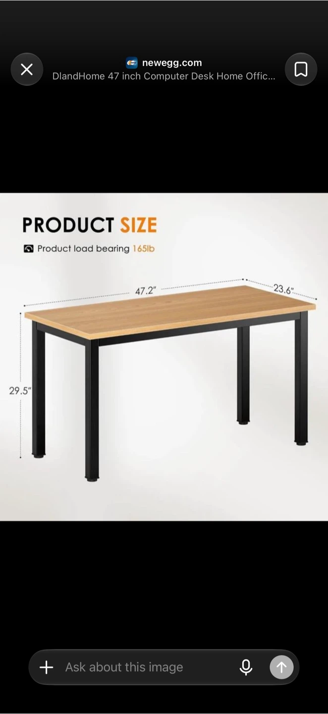 Brand new Light Oak/Maple Computer desk or Study table - photo 2