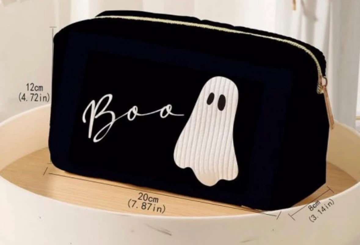 NEW Black Boo Ghost Cosmetic Pouch pick up NE Martindale - photo 2