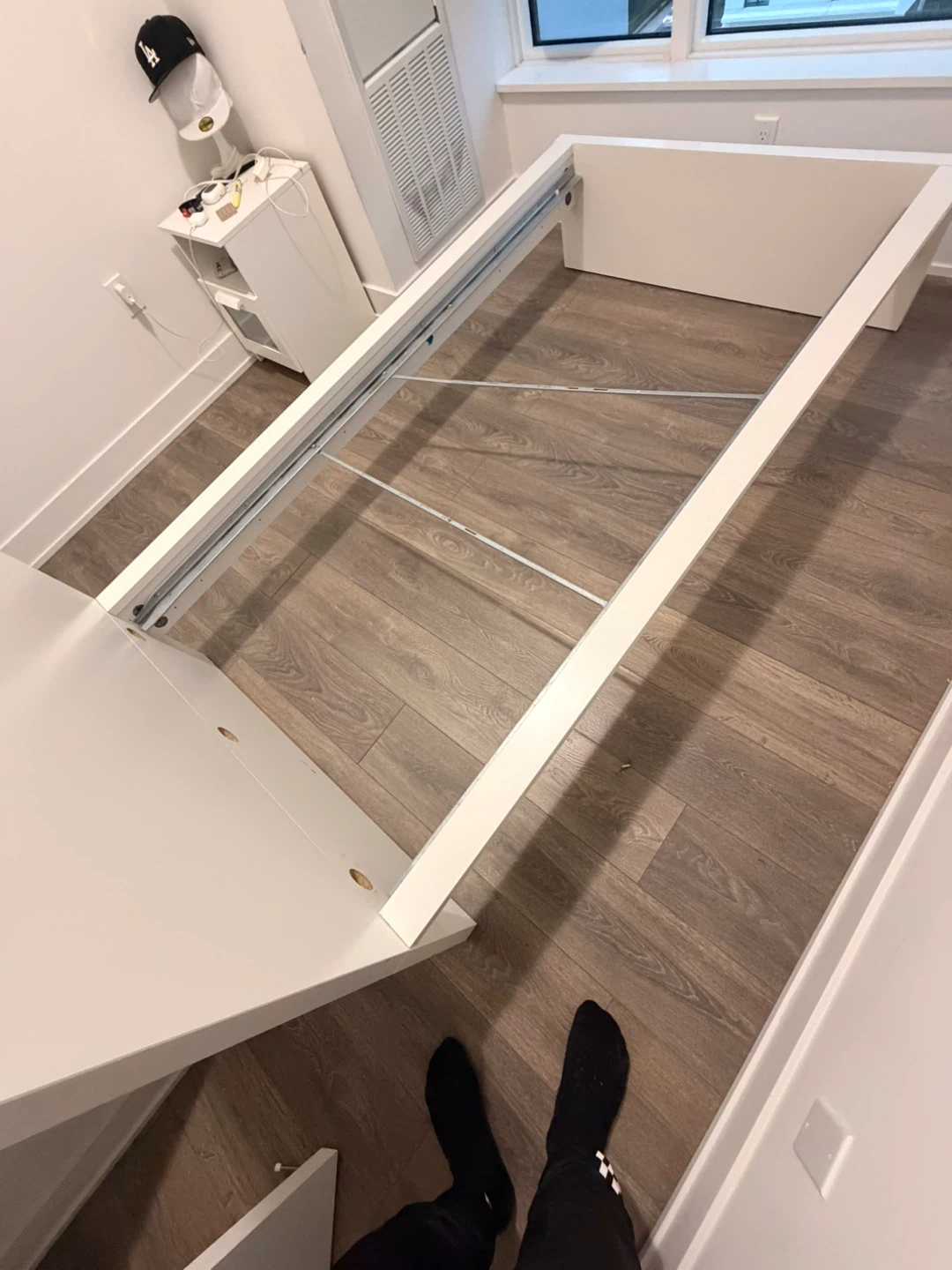 White IKEA Bed Frame - photo 3