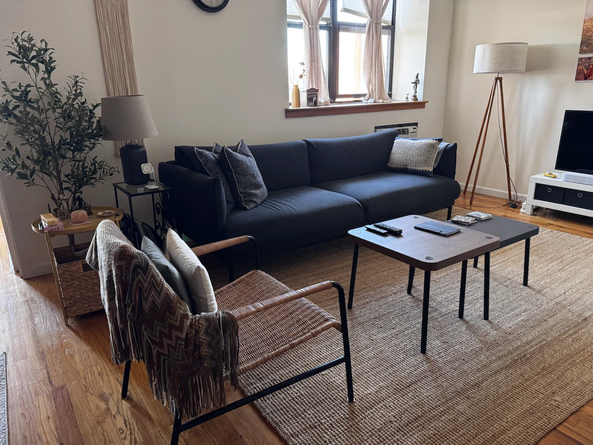 IKEA APPLARYD Sofa in Black/Gray