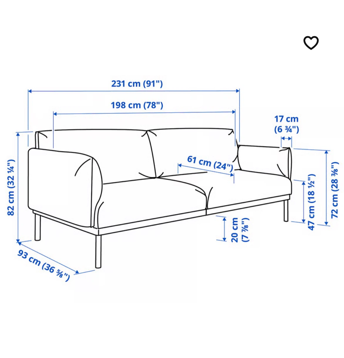 IKEA APPLARYD Sofa in Black/Gray - photo 2