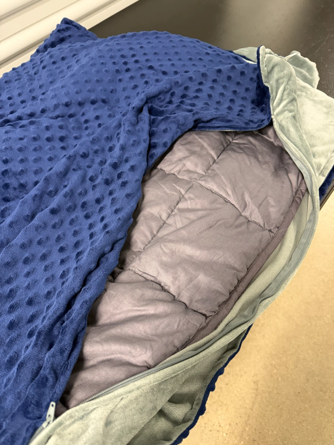 Blue and Gray Weighted Blanket 60x80 - photo 5