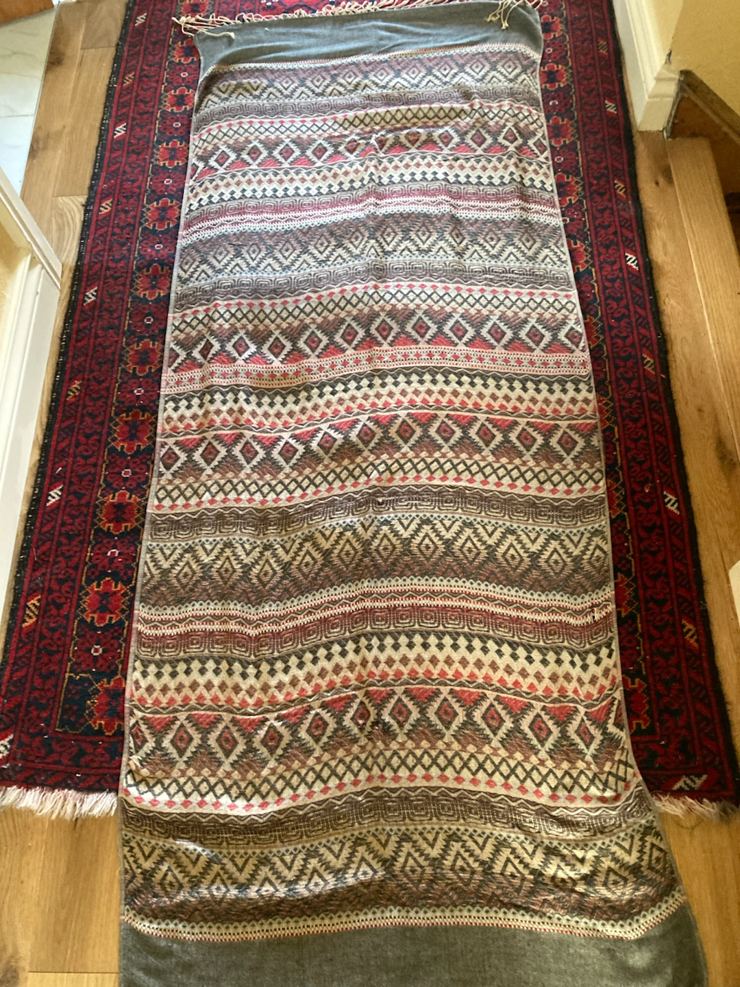 Woven Pattern Scarf with Tassels - photo 4