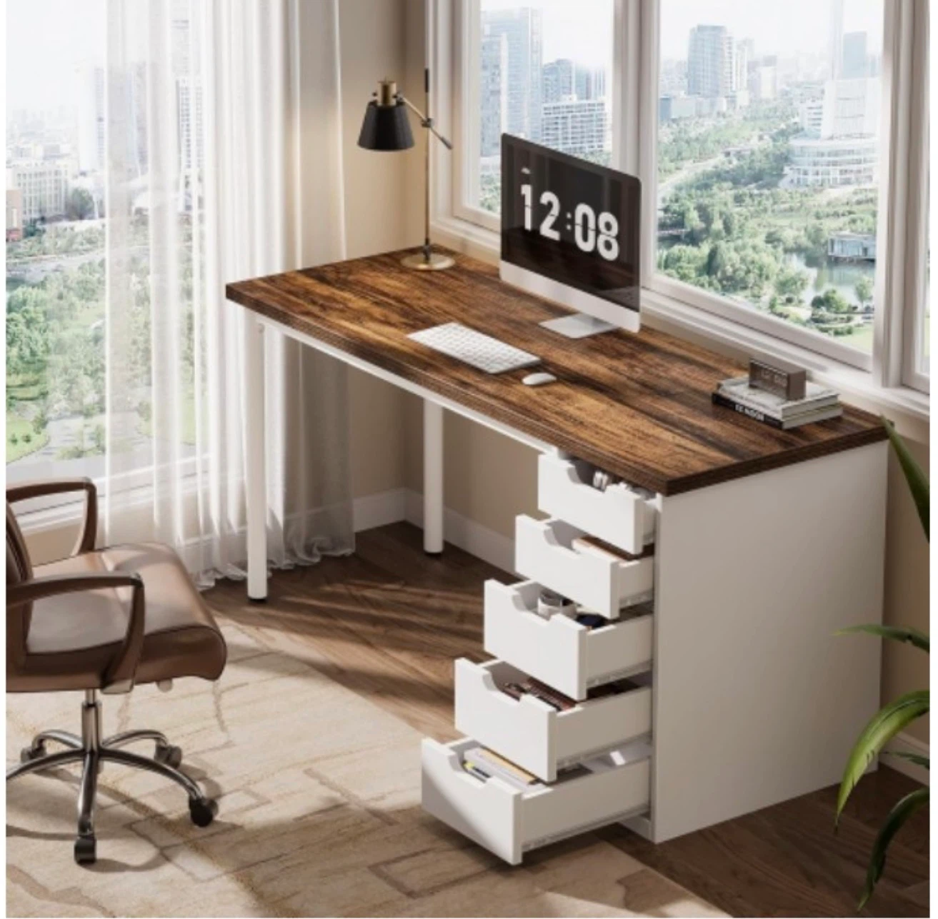Brand new 5 Drawer Computer Desk