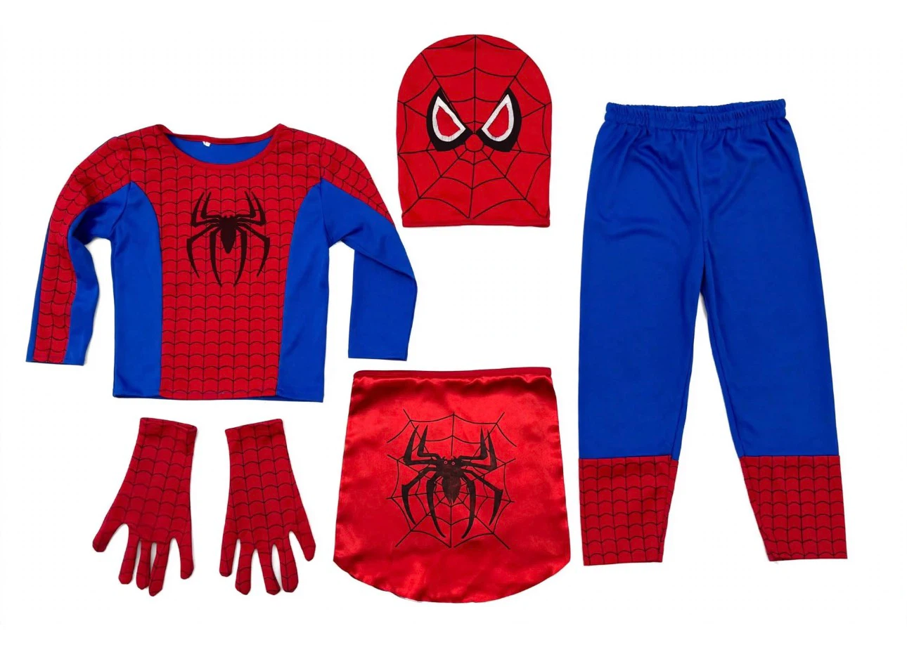 Spider Superhero Costume Set Size M - 5 Years