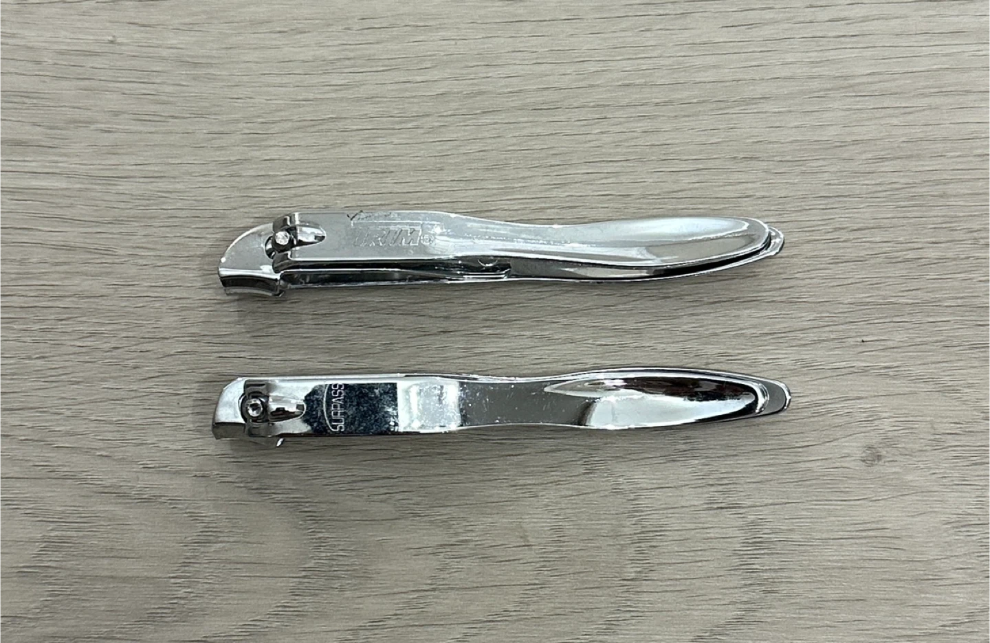 Two Metal Nail Clippers Trim and Surpass