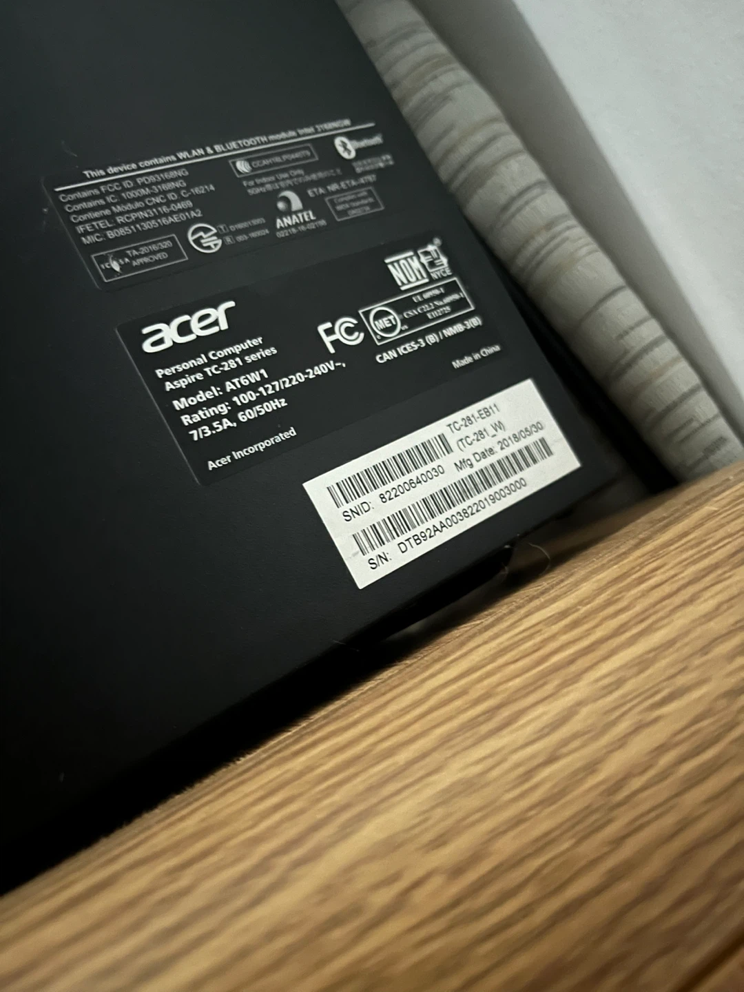 Acer Aspire TC-281 Desktop PC - photo 2