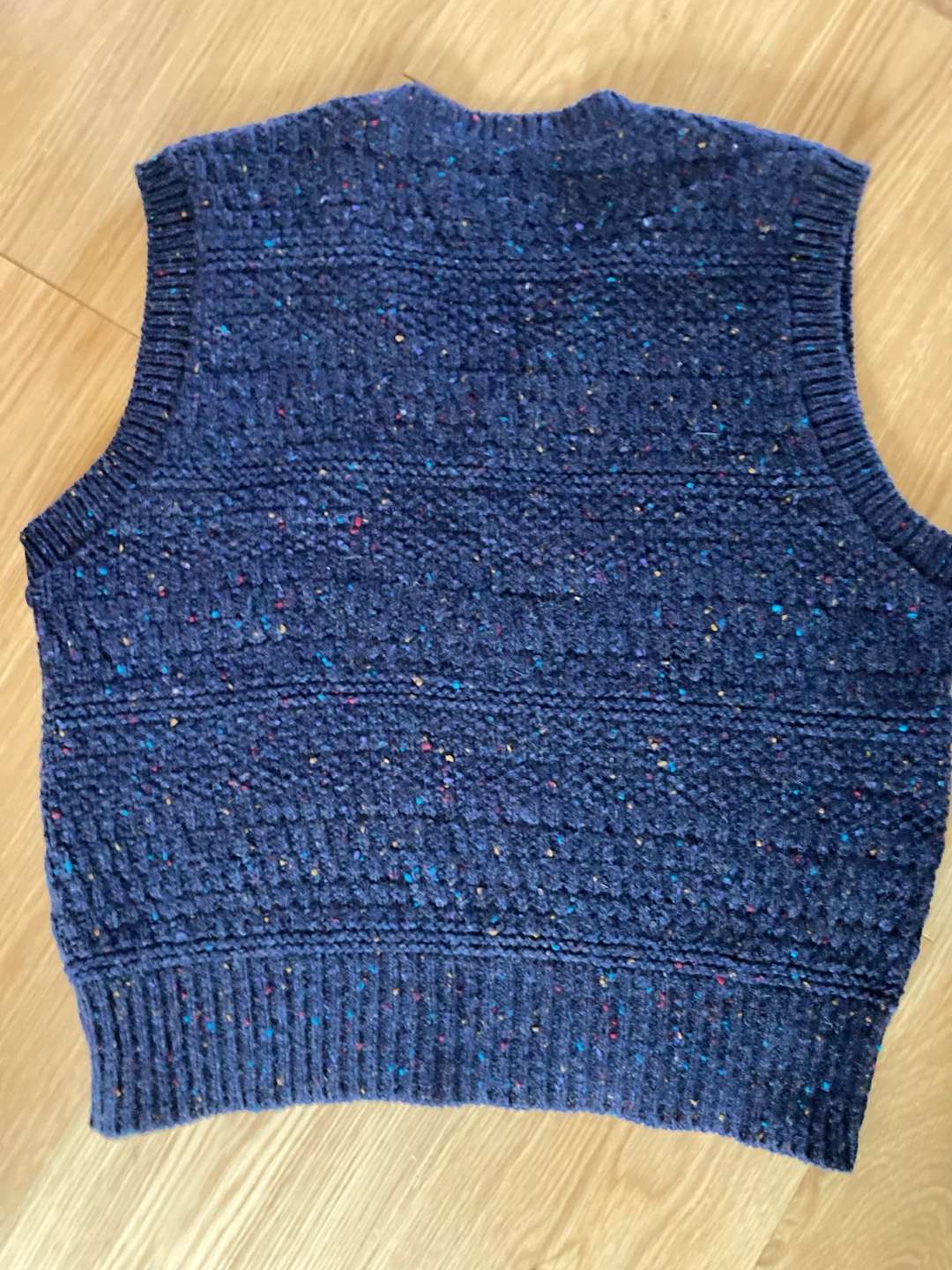 Women’s  Navy Blue V-Neck Sweater Vest - photo 2