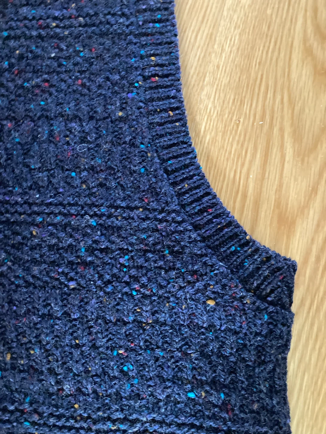Women’s  Navy Blue V-Neck Sweater Vest - photo 4
