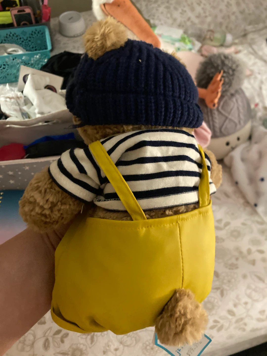 Jellycat Brown Bear Plush Toy with Yellow Overalls - photo 2