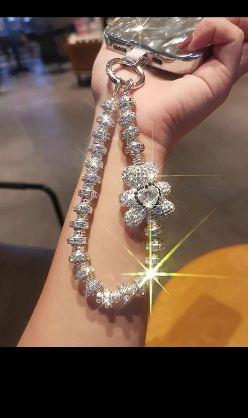 Rhinestone Bear Phone Strap - photo 2