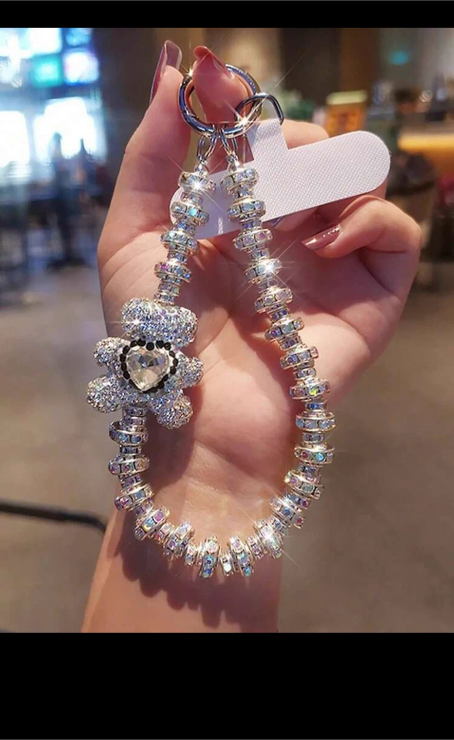 Rhinestone Bear Phone Strap - photo 3