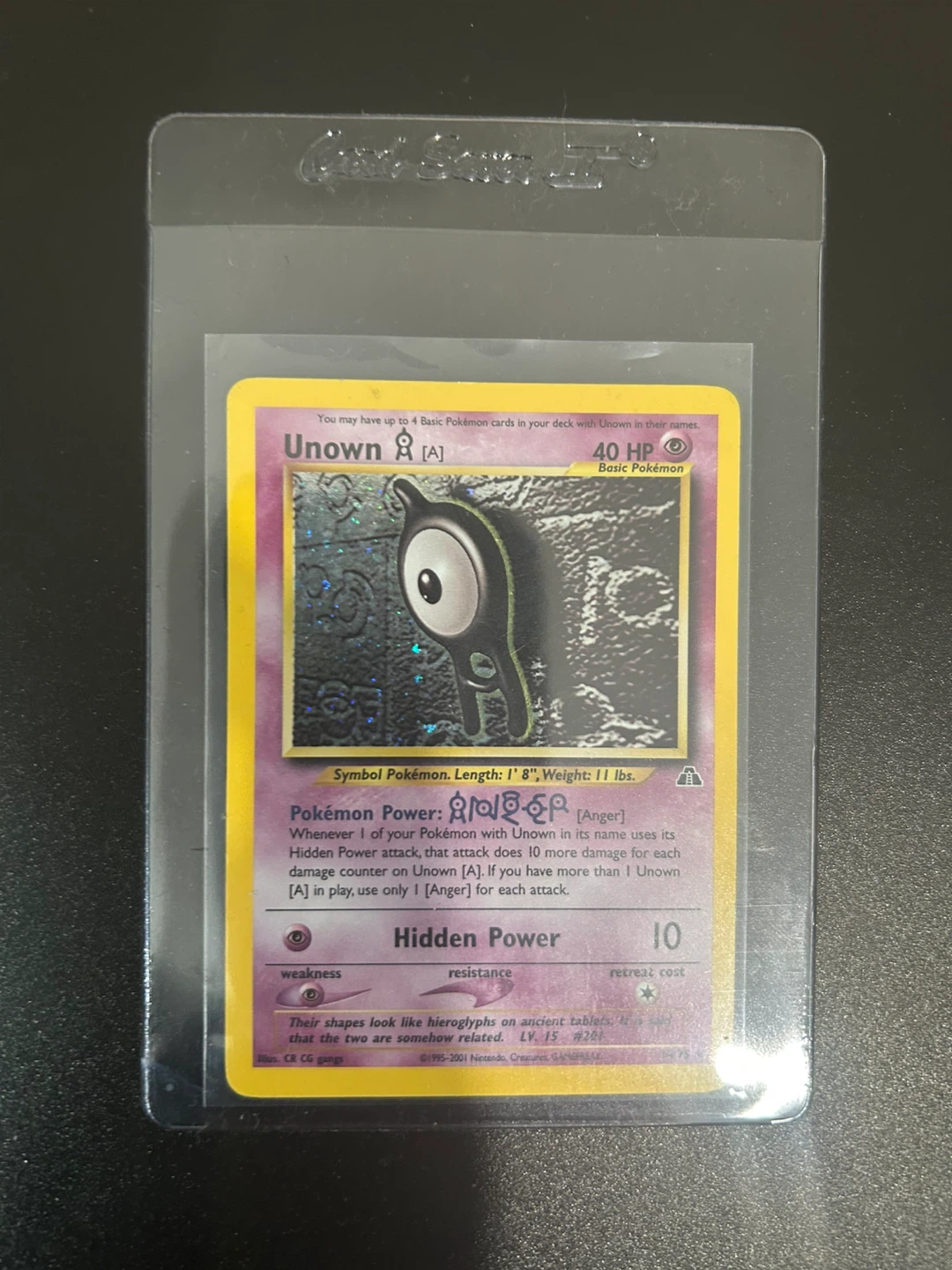 Pokemon Card Unown [A]