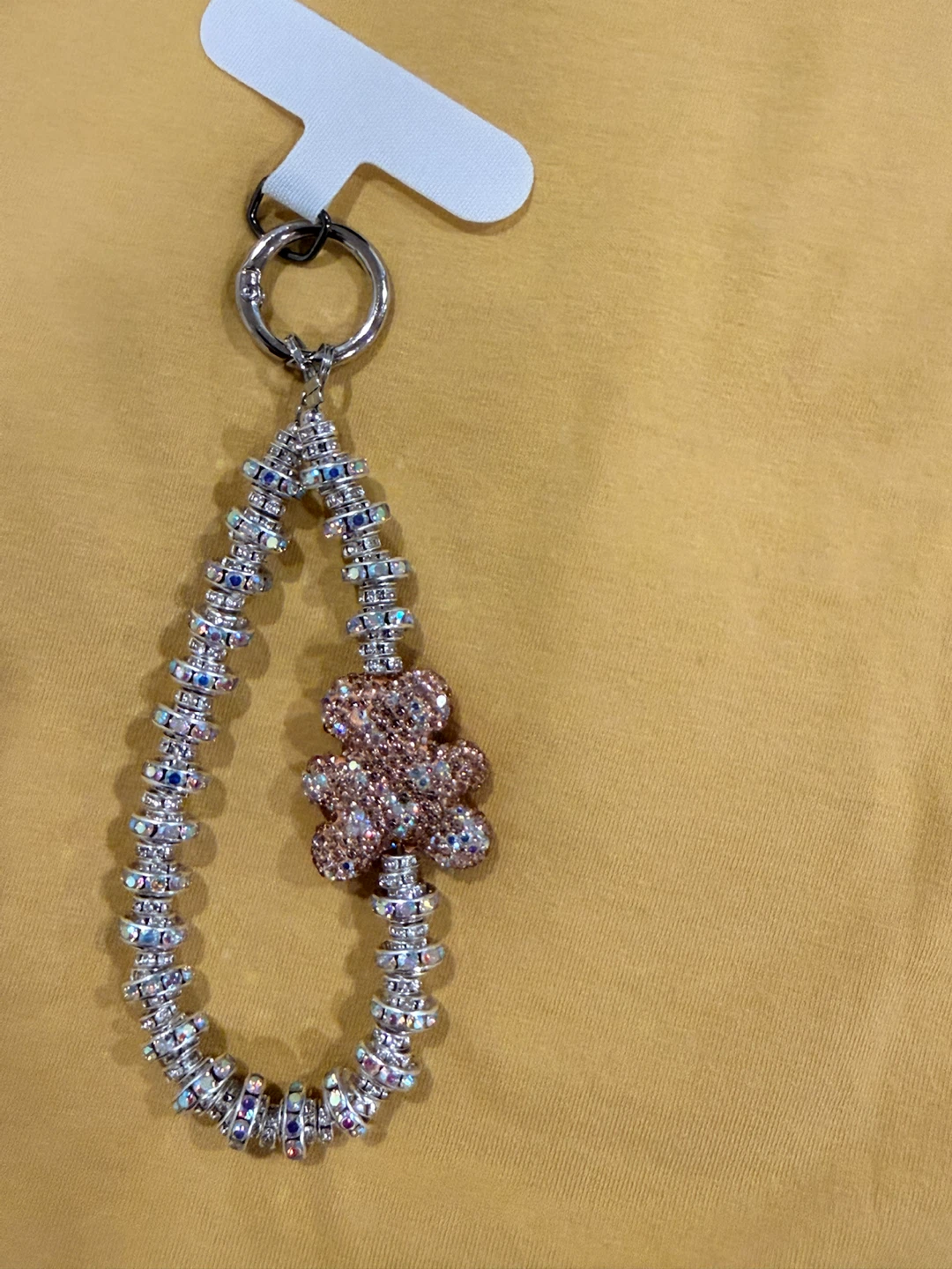 Sparkly Crystal Bear Key Chain