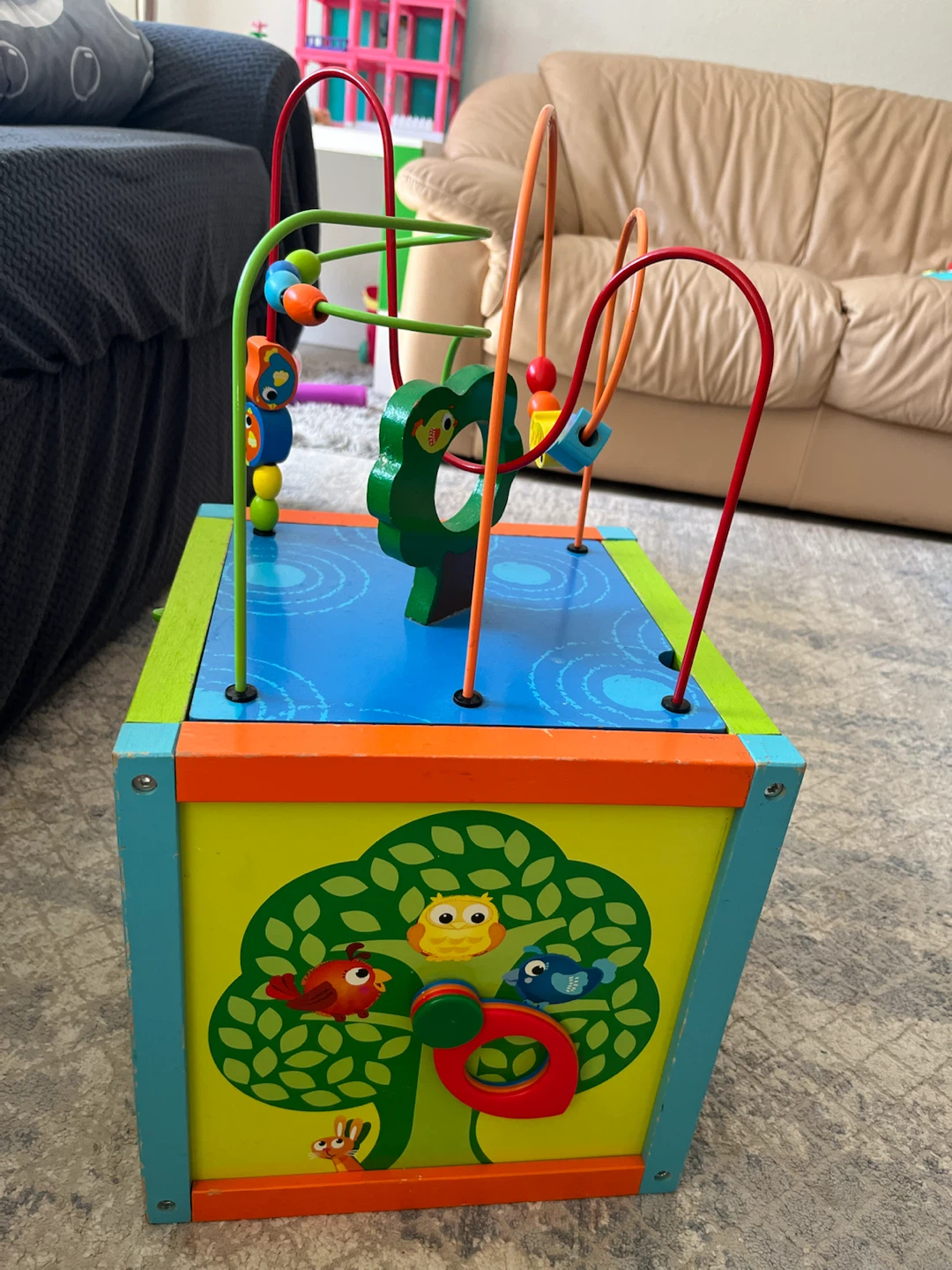Wooden Activity Cube for Kids