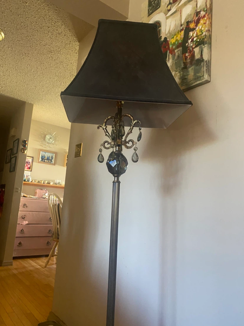 Crystal Accent Floor Lamp
