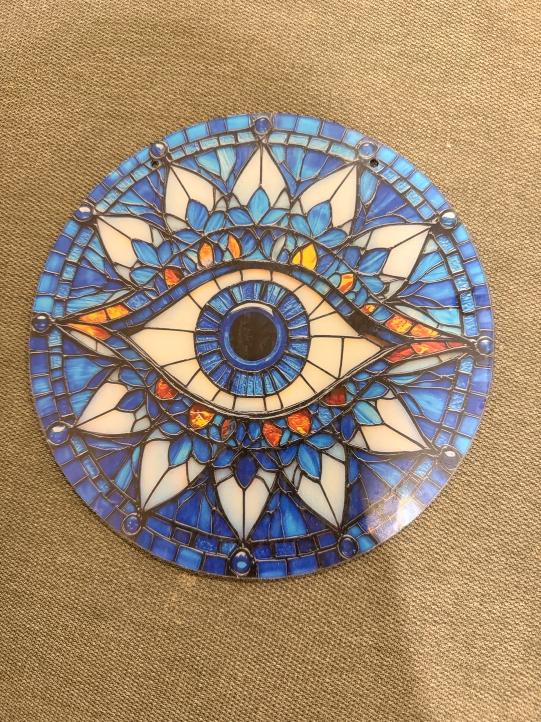 Blue Evil Eye Wall Hanging Decor - photo 2