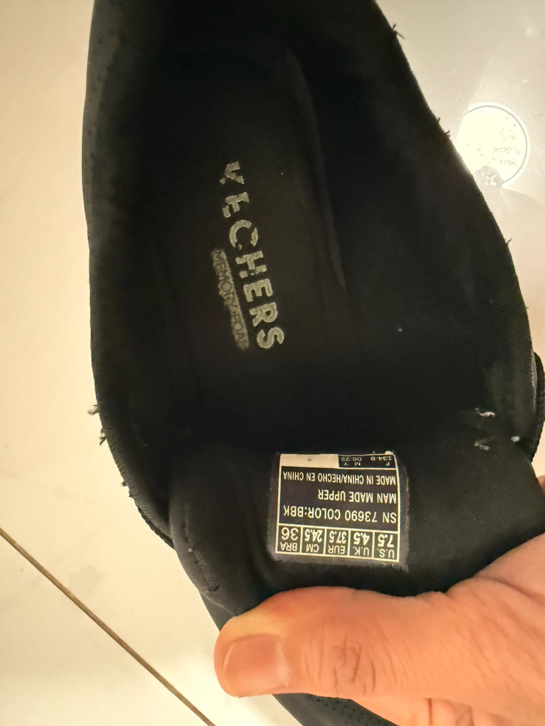 Skechers Women's Black Sneakers US 7.5 - photo 5