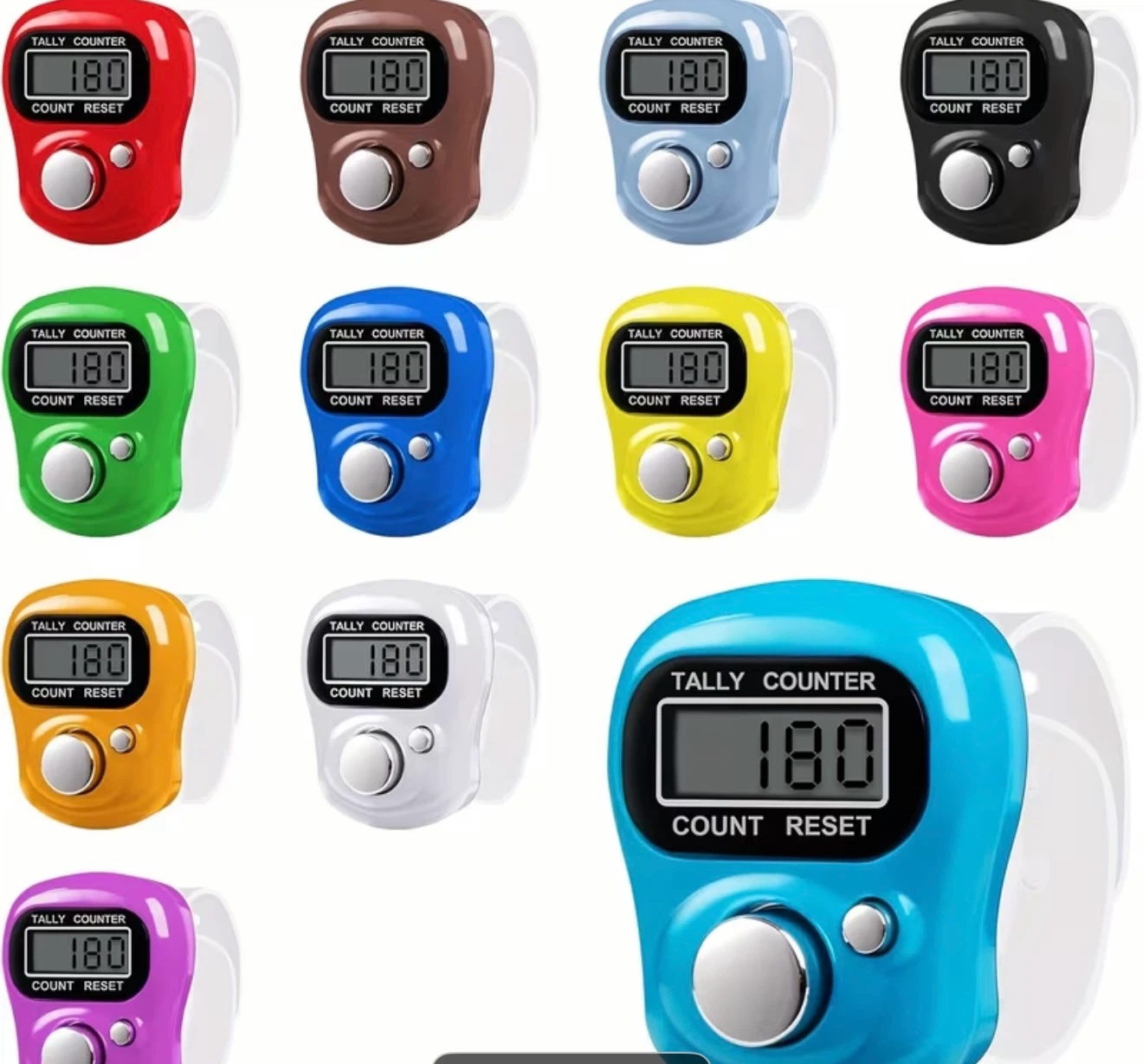 Piece Digital Finger Tally Counter Set