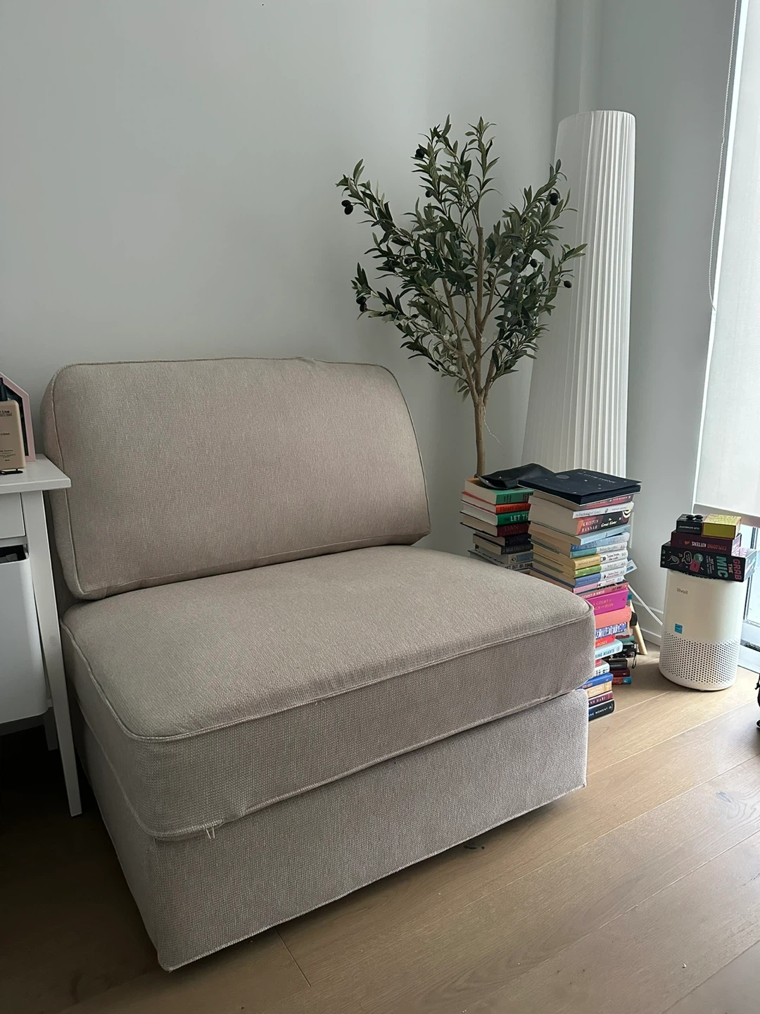 IKEA KIVIK 1-Seat Sofa-Bed (Light Beige)