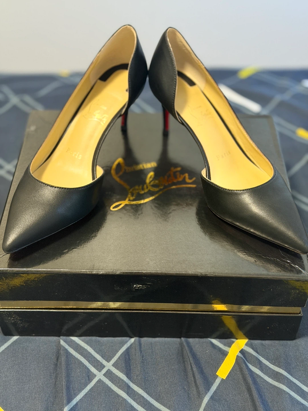 Christian Louboutin Black Leather Heels - photo 2