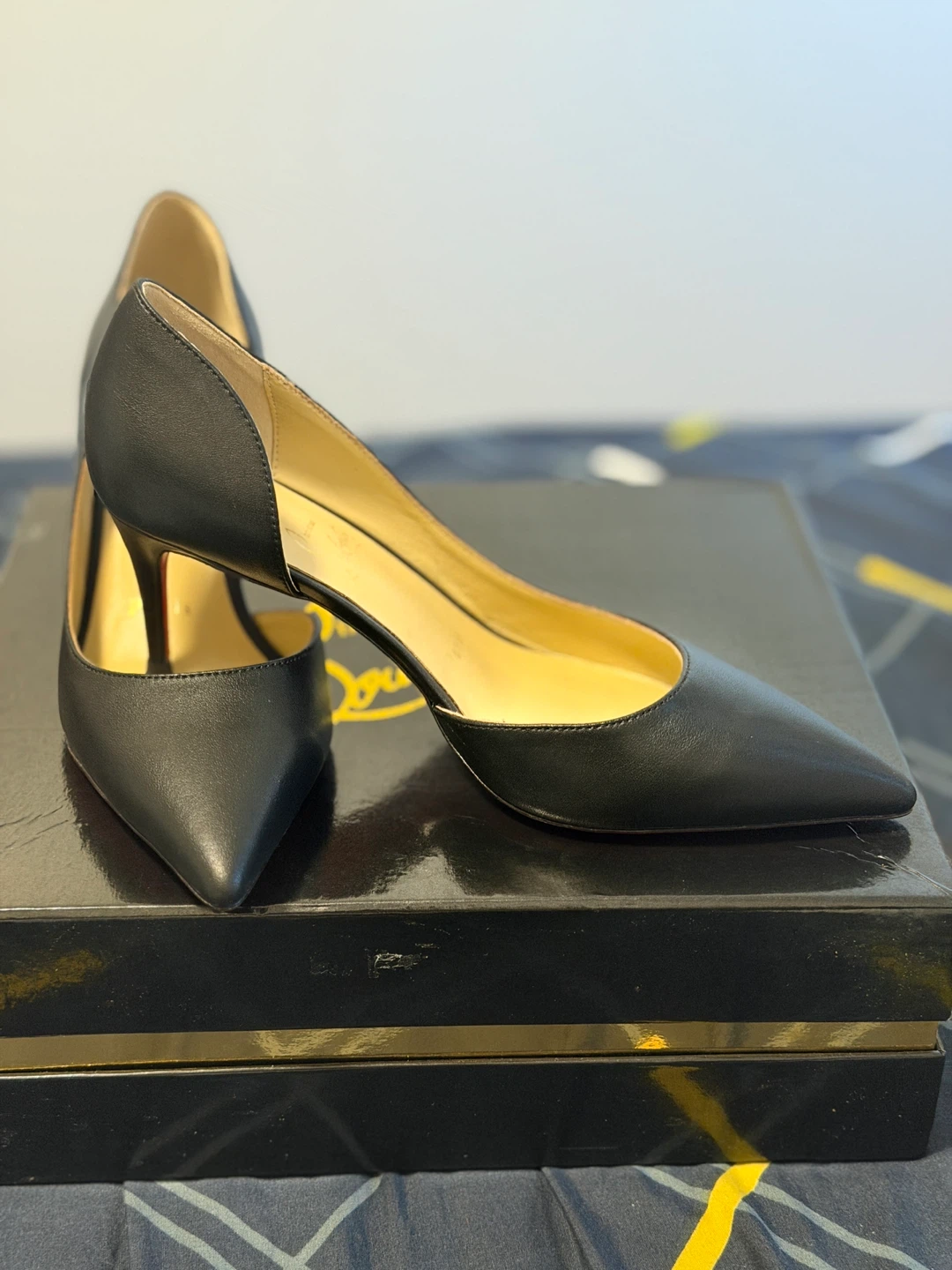 Christian Louboutin Black Leather Heels - photo 3