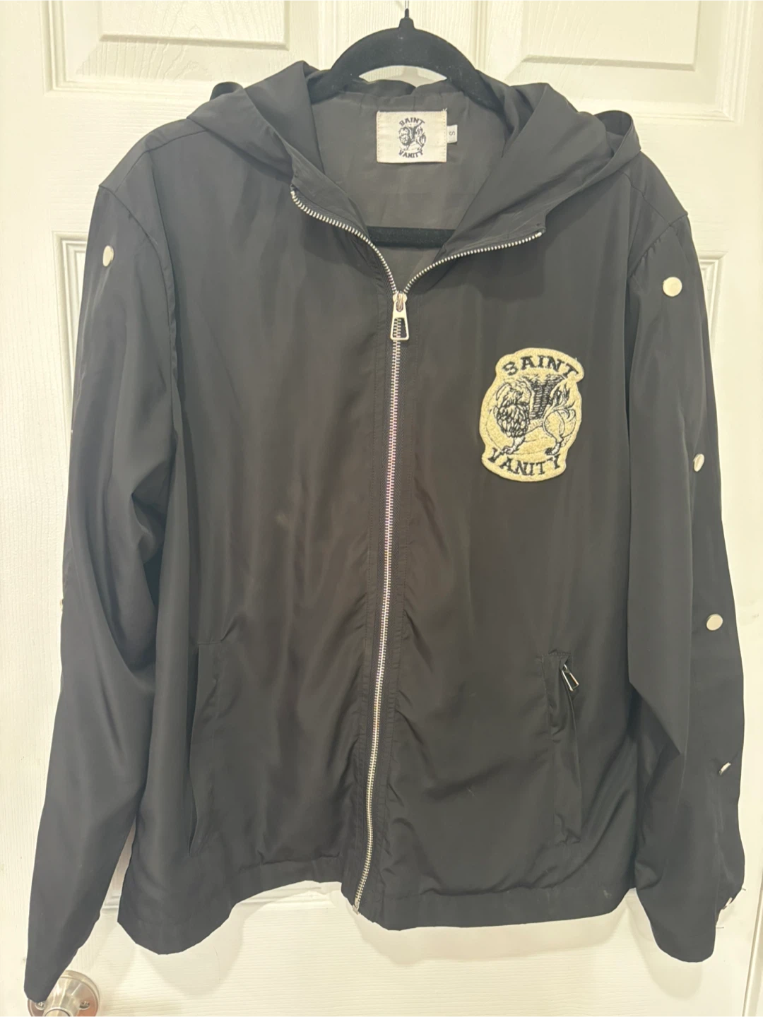 Saint Vanity Black Windbreaker