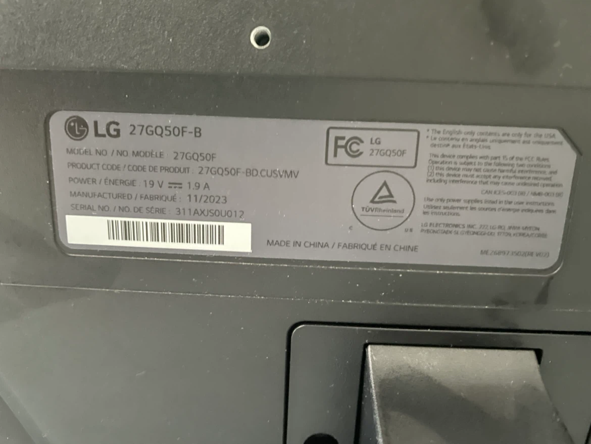 LG UltraGear 27 Inch Gaming Monitor 27GQ50F-B - photo 4