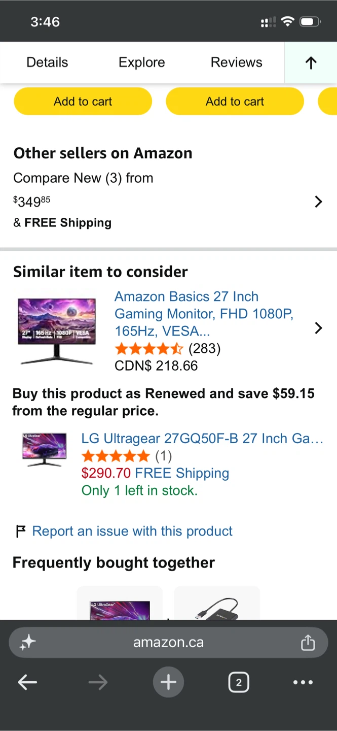 LG UltraGear 27 Inch Gaming Monitor 27GQ50F-B - photo 3