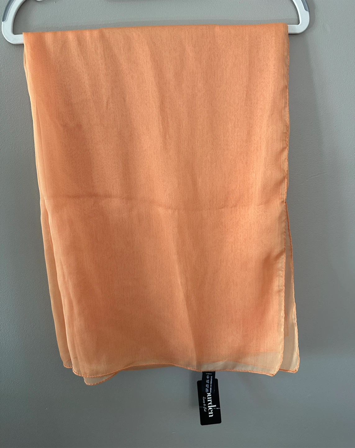 Light Apricot Sheer Scarf - New - $5