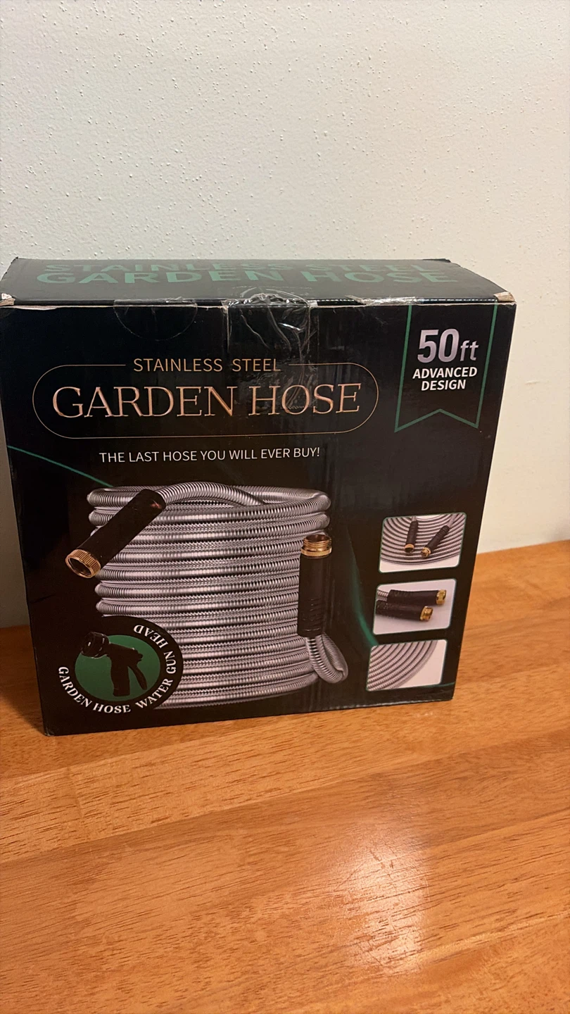 50ft Stainless Steel Garden Hose