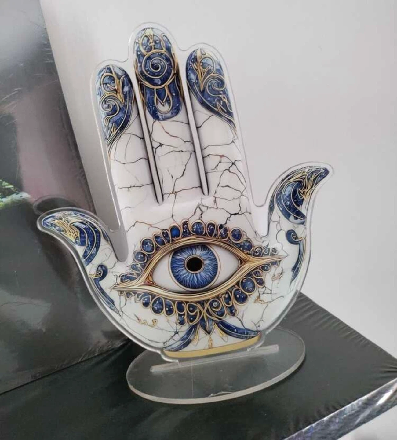 2D Acrylic Hamsa Hand Ornament - photo 5