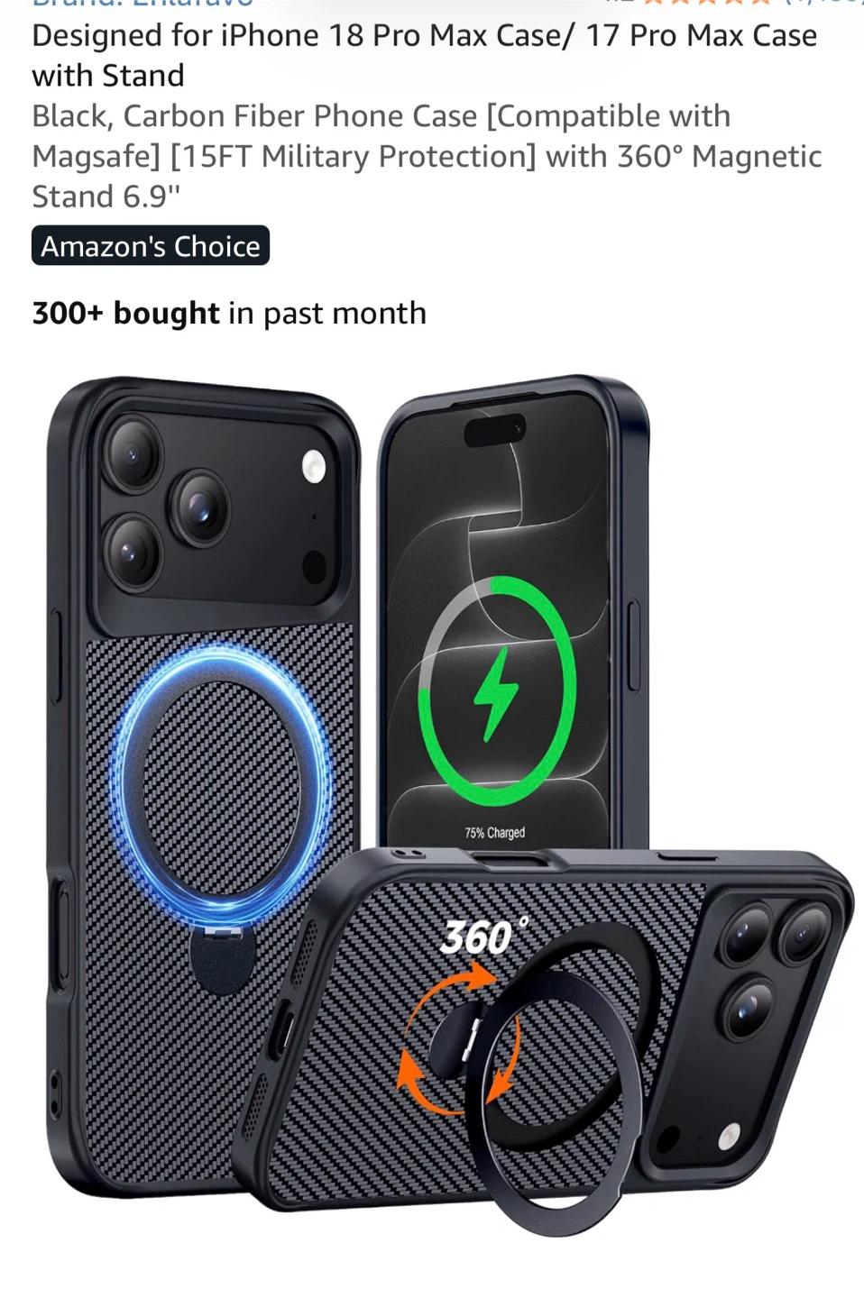 Carbon Fiber Case for iPhone 18 Pro Max