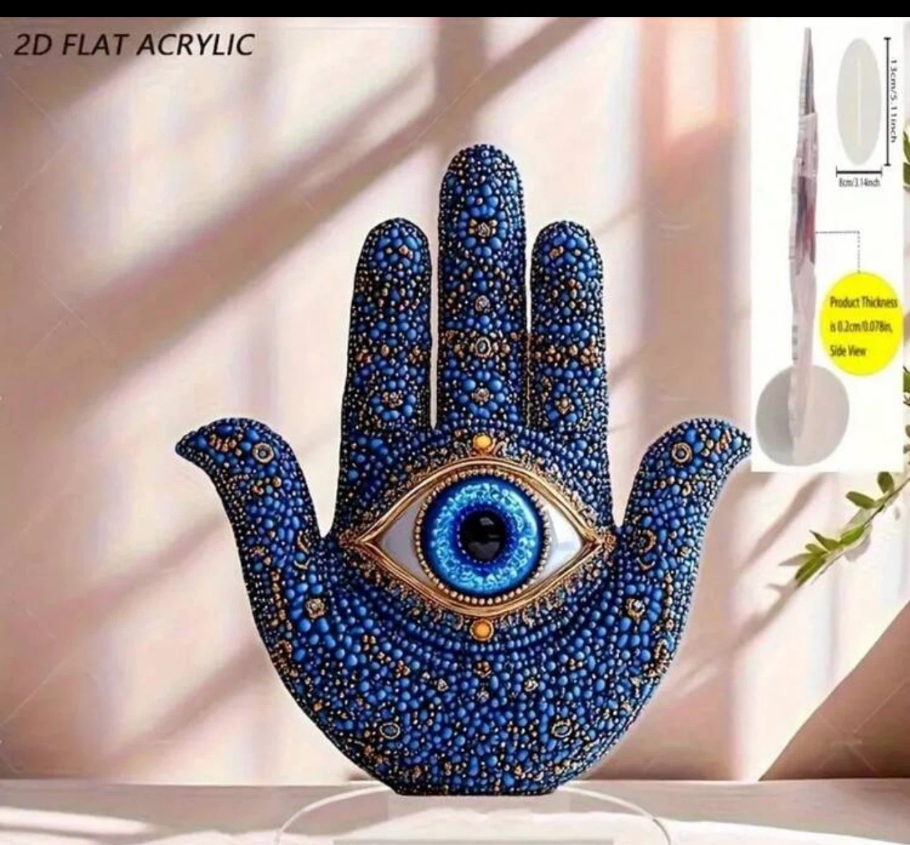 Hamsa Hand Decorative Acrylic Stand