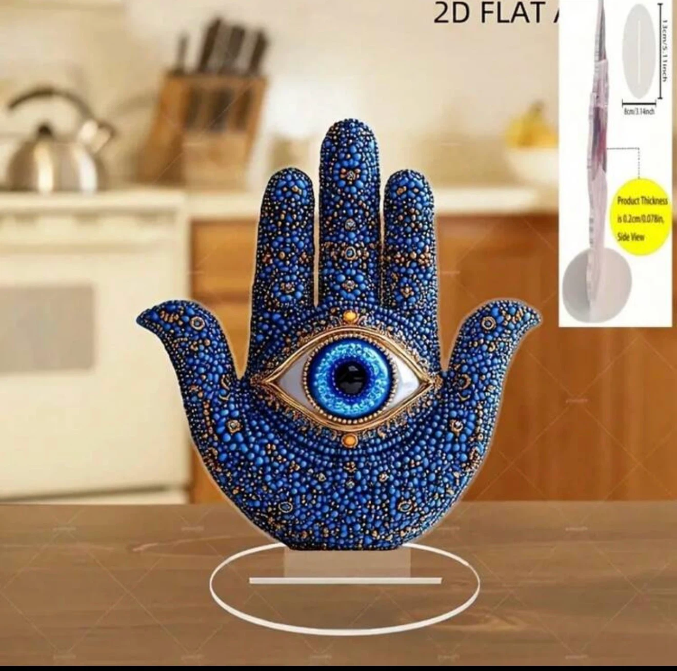 Hamsa Hand Decorative Acrylic Stand - photo 3