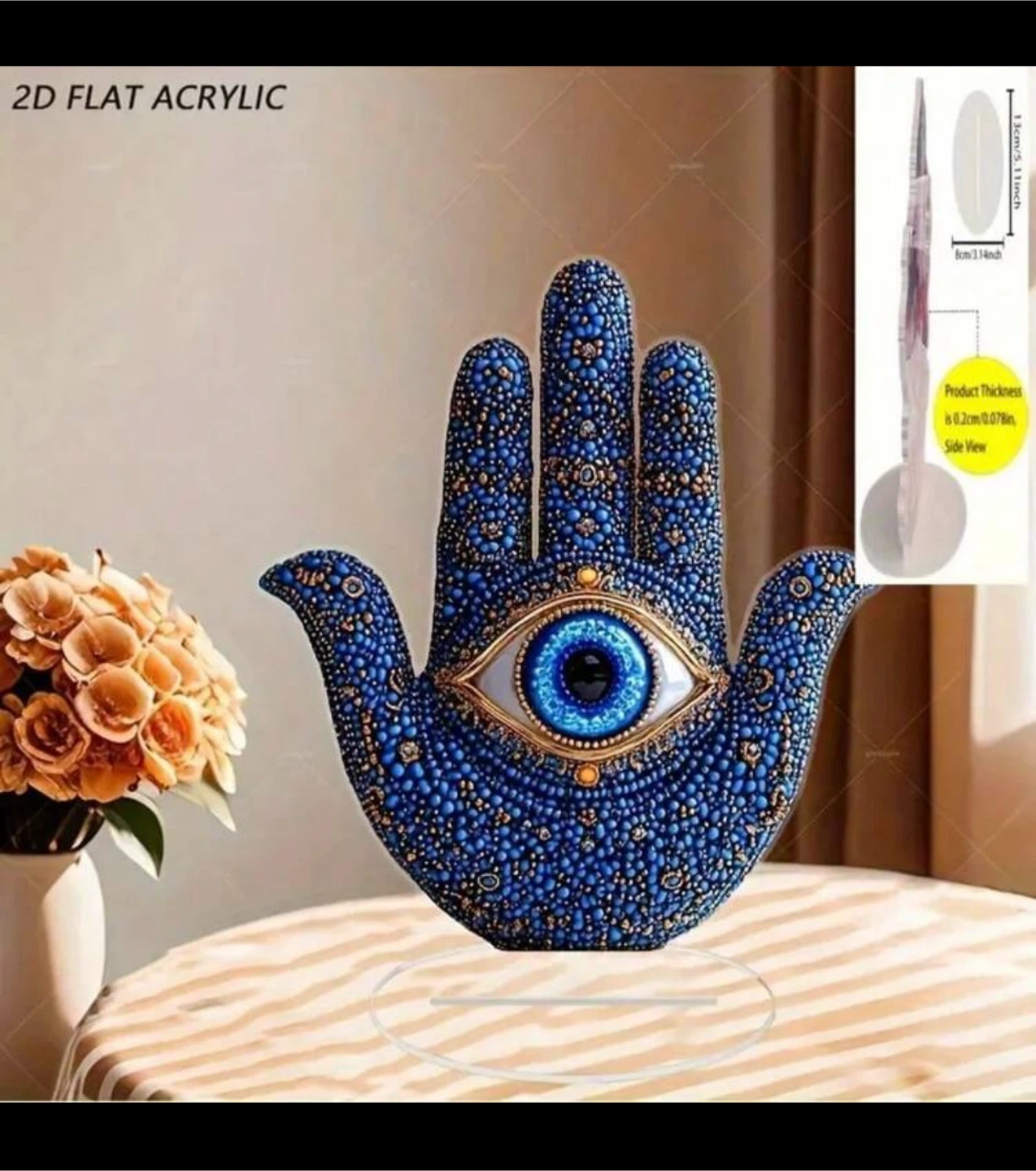 Hamsa Hand Decorative Acrylic Stand - photo 4