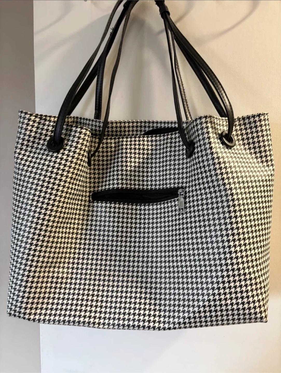 Black & White Houndstooth Tote - photo 2