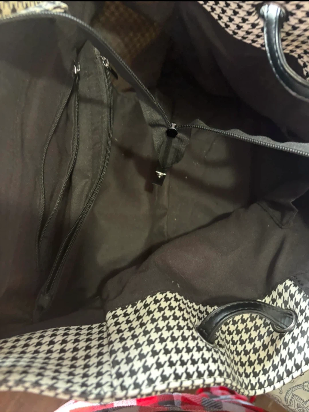 Black & White Houndstooth Tote - photo 4