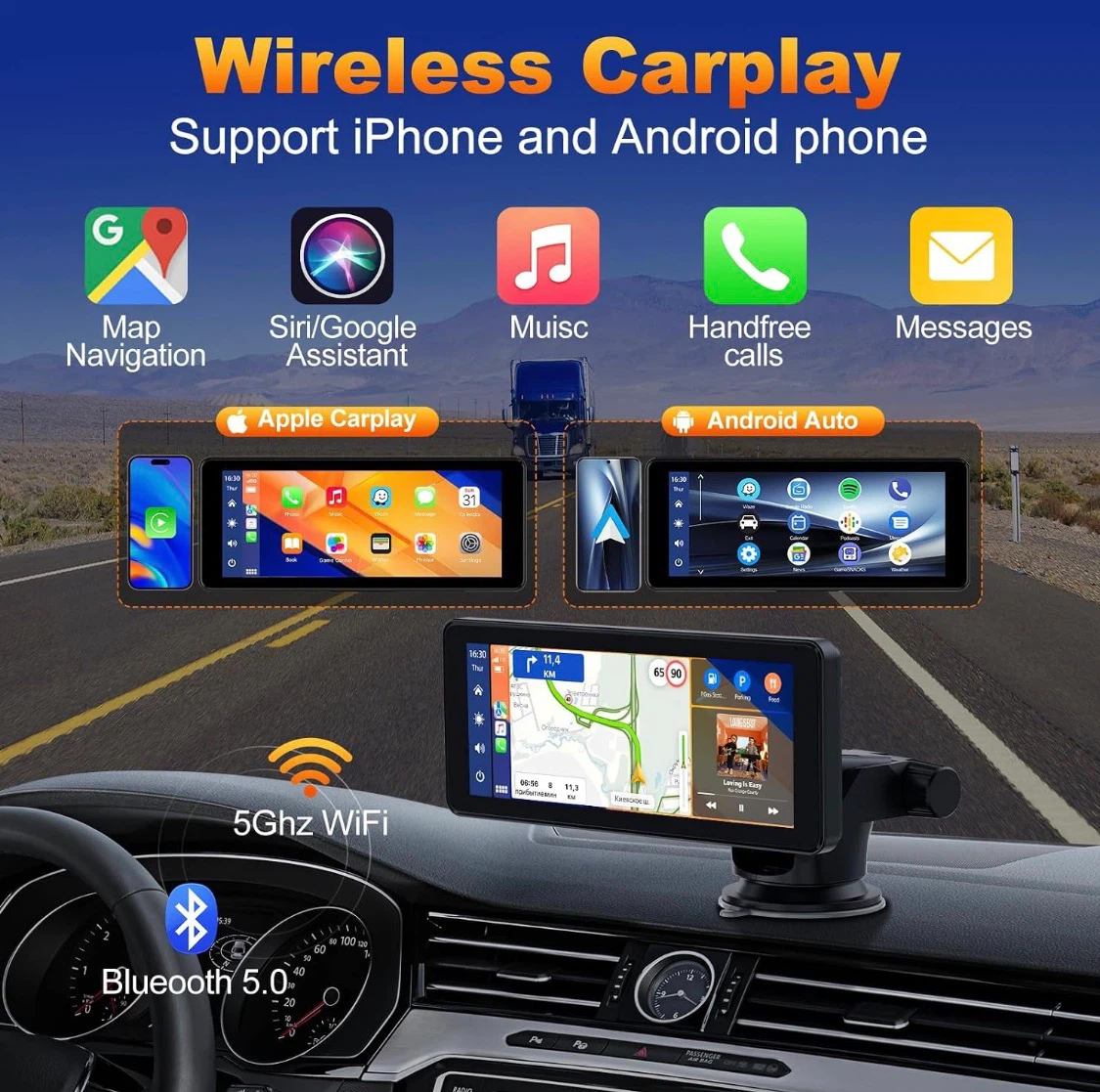 Wireless Carplay and Android Auto Dash Cam - photo 2
