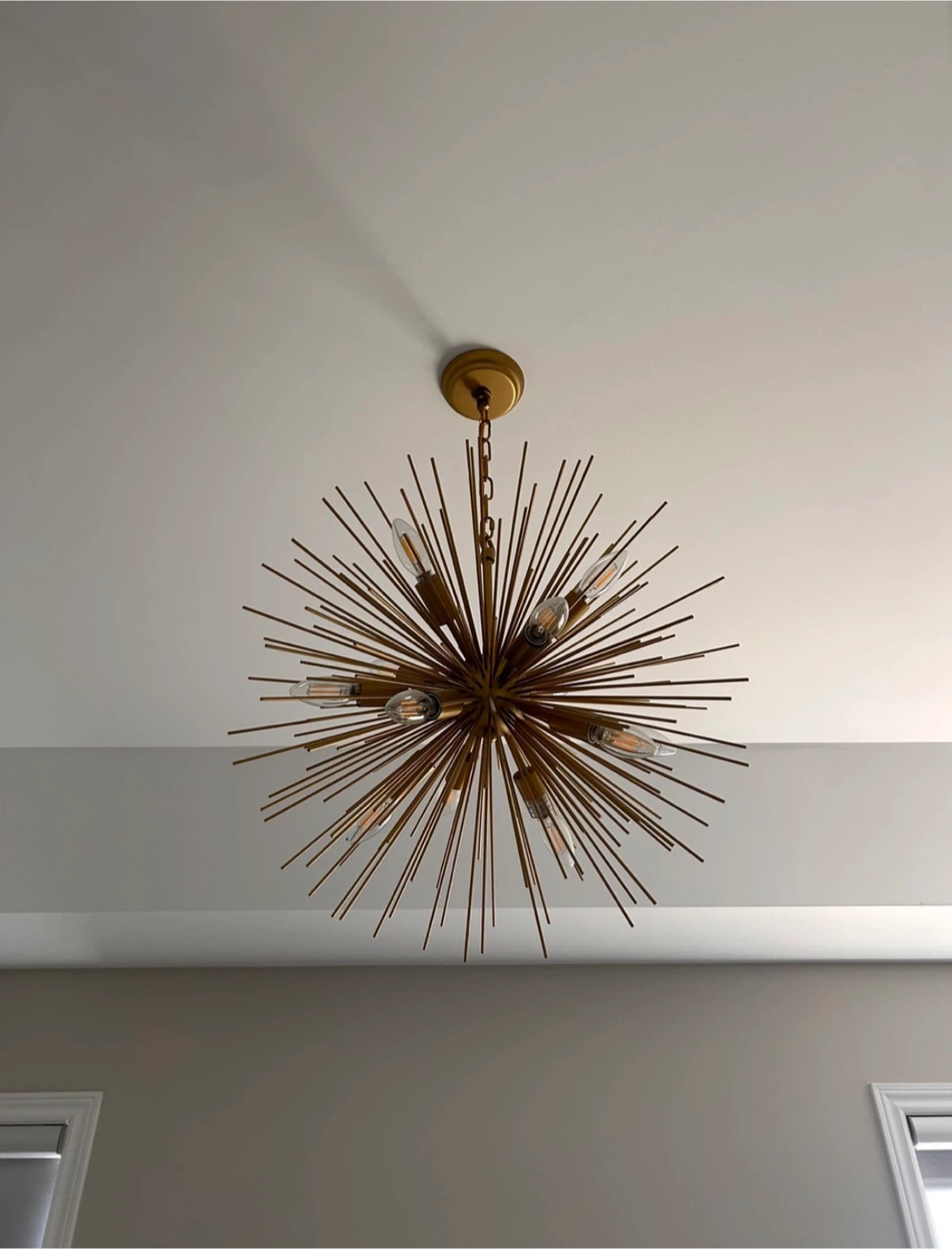 MOVING - Gold Starburst Chandelier - photo 2