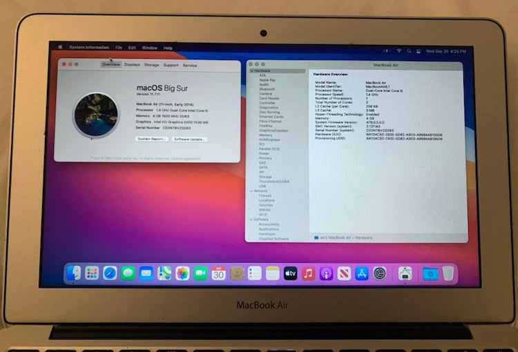 Apple MacBook Air 11-inch Model A1465 2013 - photo 5