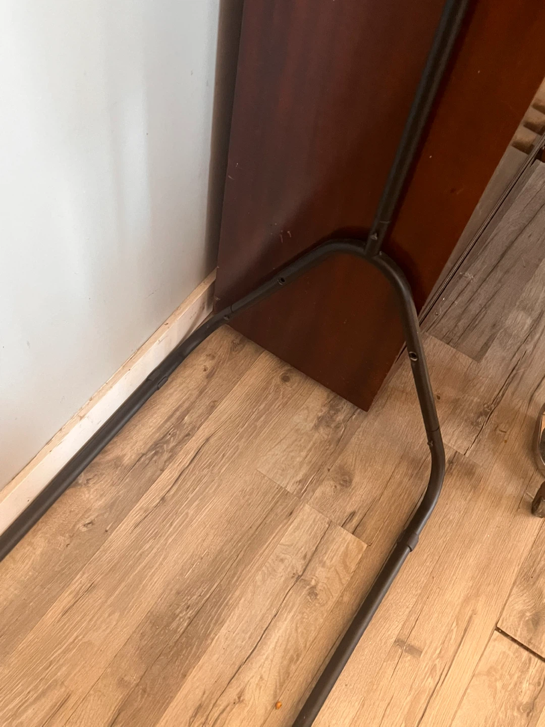 Metal Garment Rack with Wood Shelf - photo 4