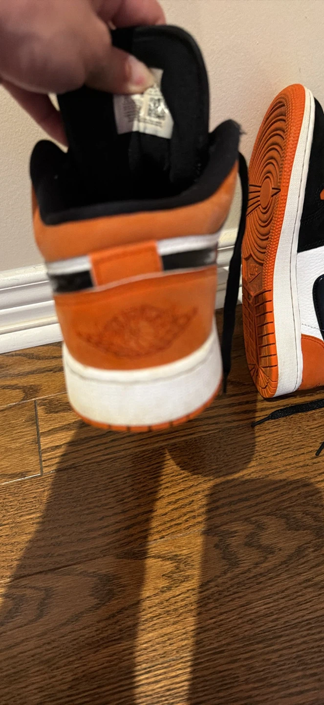 Nike Air Jordan 1 Low Black Orange White - photo 2