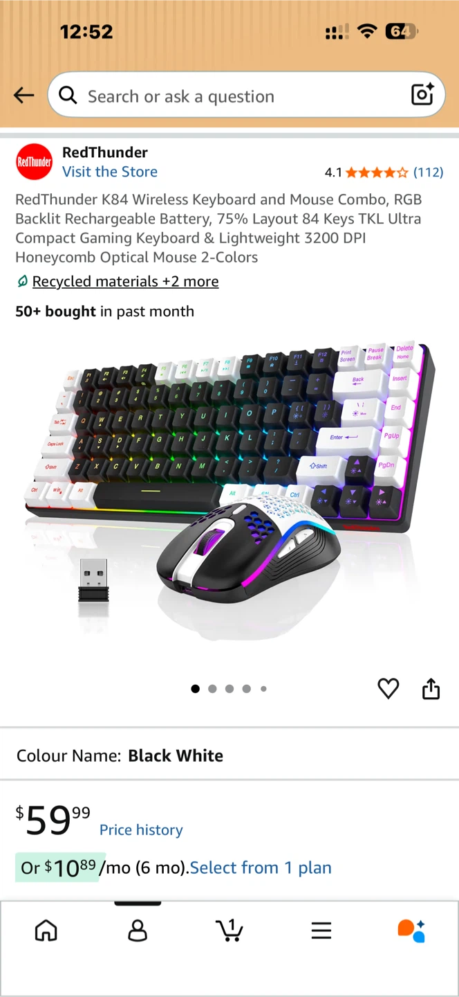 Set of gaming keyboard, mouse and headphones