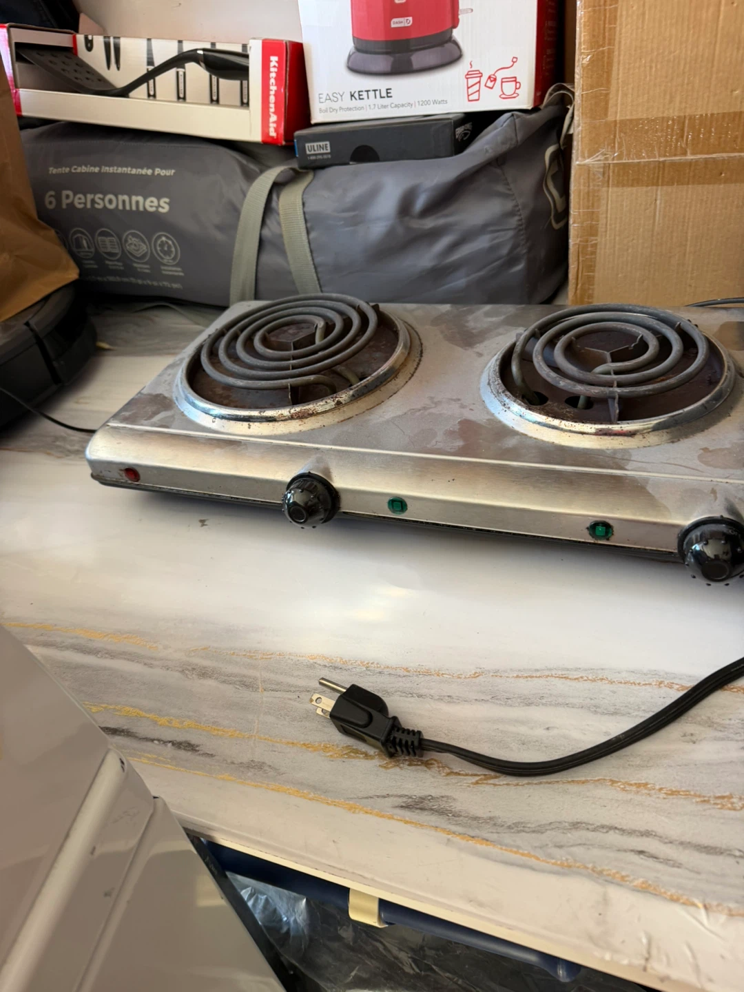 Double Burner Electric Hot Plate