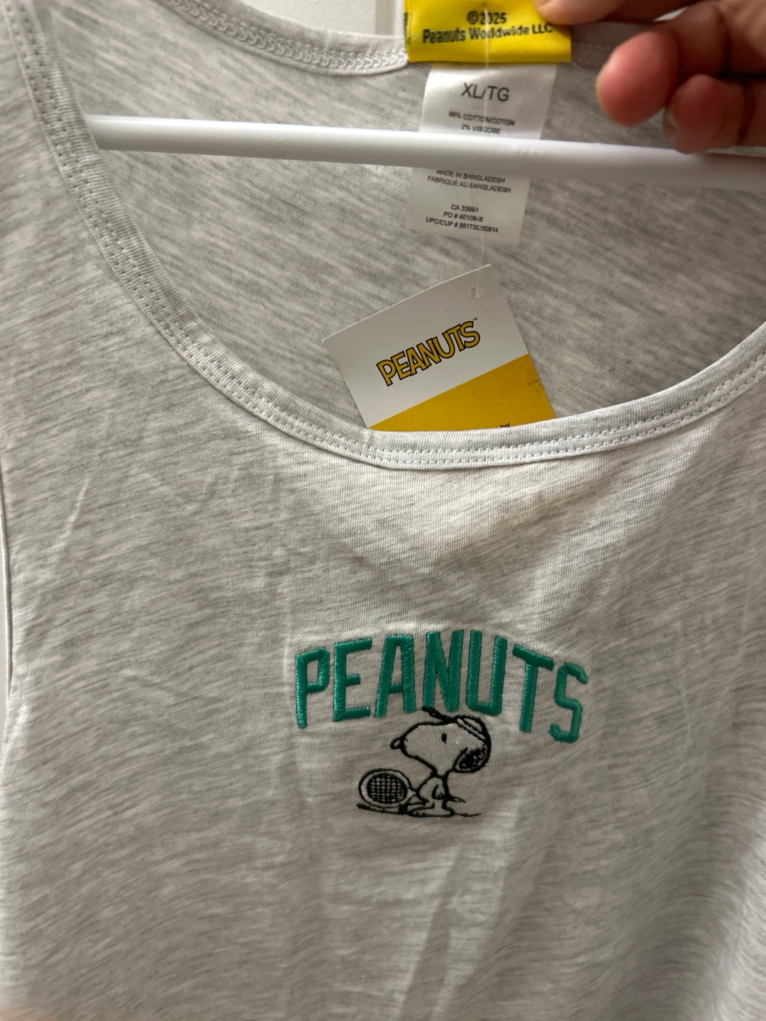 Peanuts Snoopy Tank Top Grey XL - photo 2