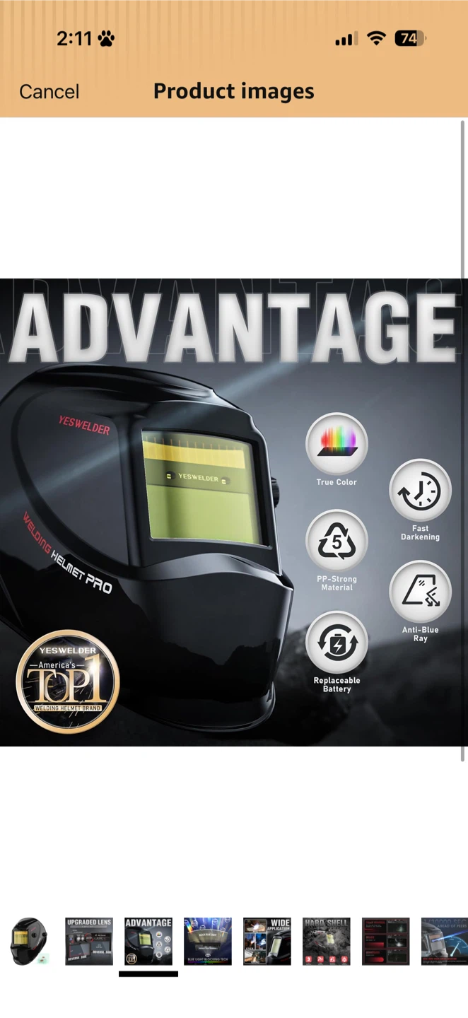 YESWELDER Welding Helmet Pro - photo 3