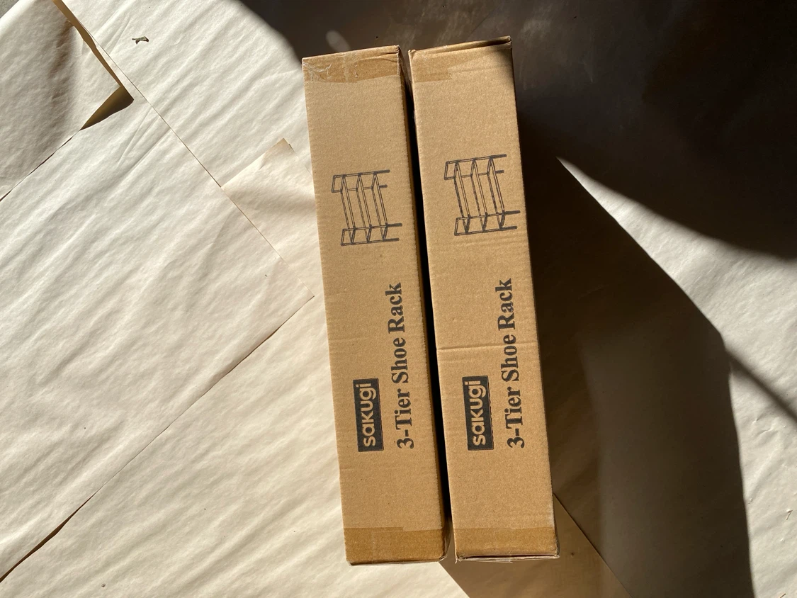 Two 3-Tier Shoe Racks