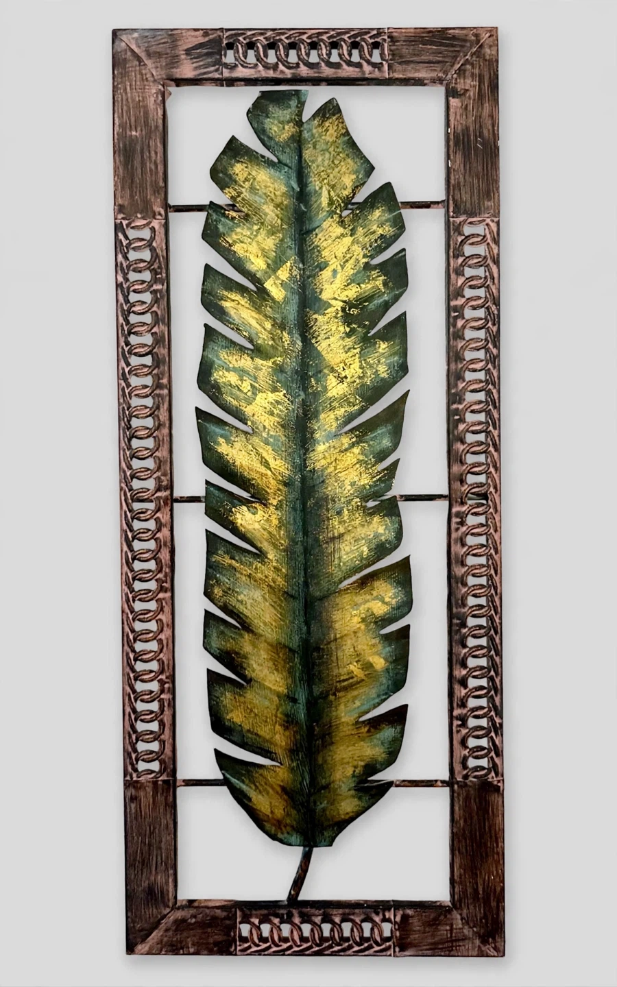 Metal Leaf Wall Art Decor - photo 2